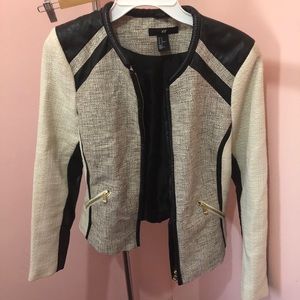 Multi color/texture blazer